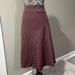 Free People Vintage 2005 Urban Outfitters burgundy midi a line skirt sz 11
